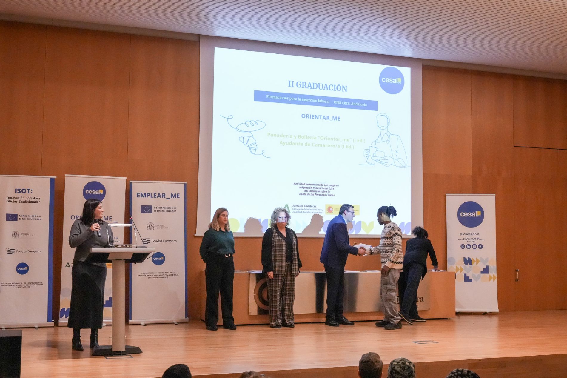 Entrega de diplomas.