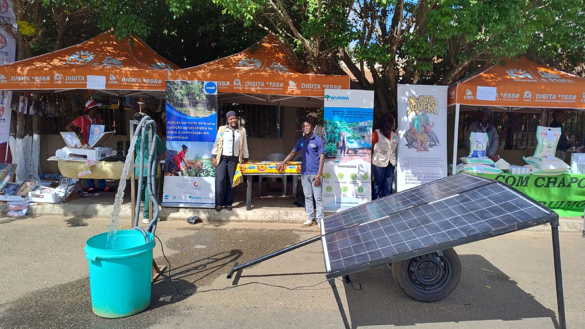 Solar Flow en la feria de Montepuez
