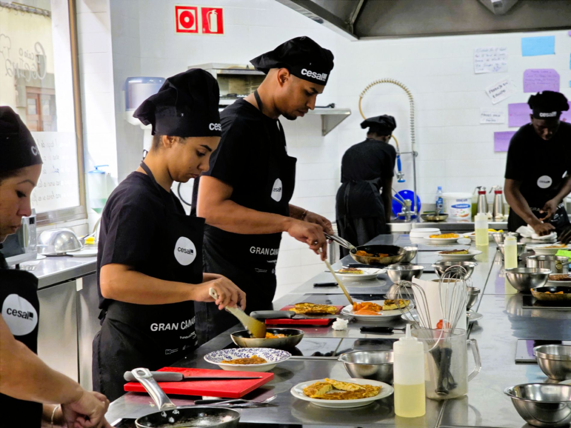 Formaci�n en cocina: aprendizaje pr�ctico para desarrollar competencias como Ayudante de Cocina y Planchista y preparar el acceso al sector hostelero. / Foto: Cesal