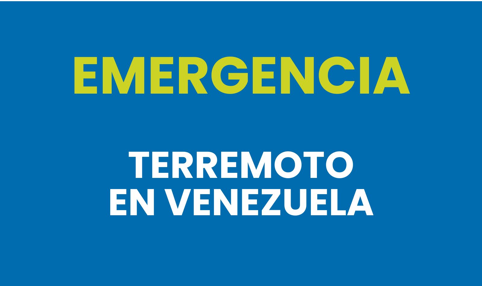Terremoto en Venezuela