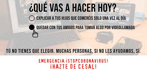 coronavirus; emergencia; salud; CESAL; dona; voluntariado Gastrolab Villaverde Madrid
