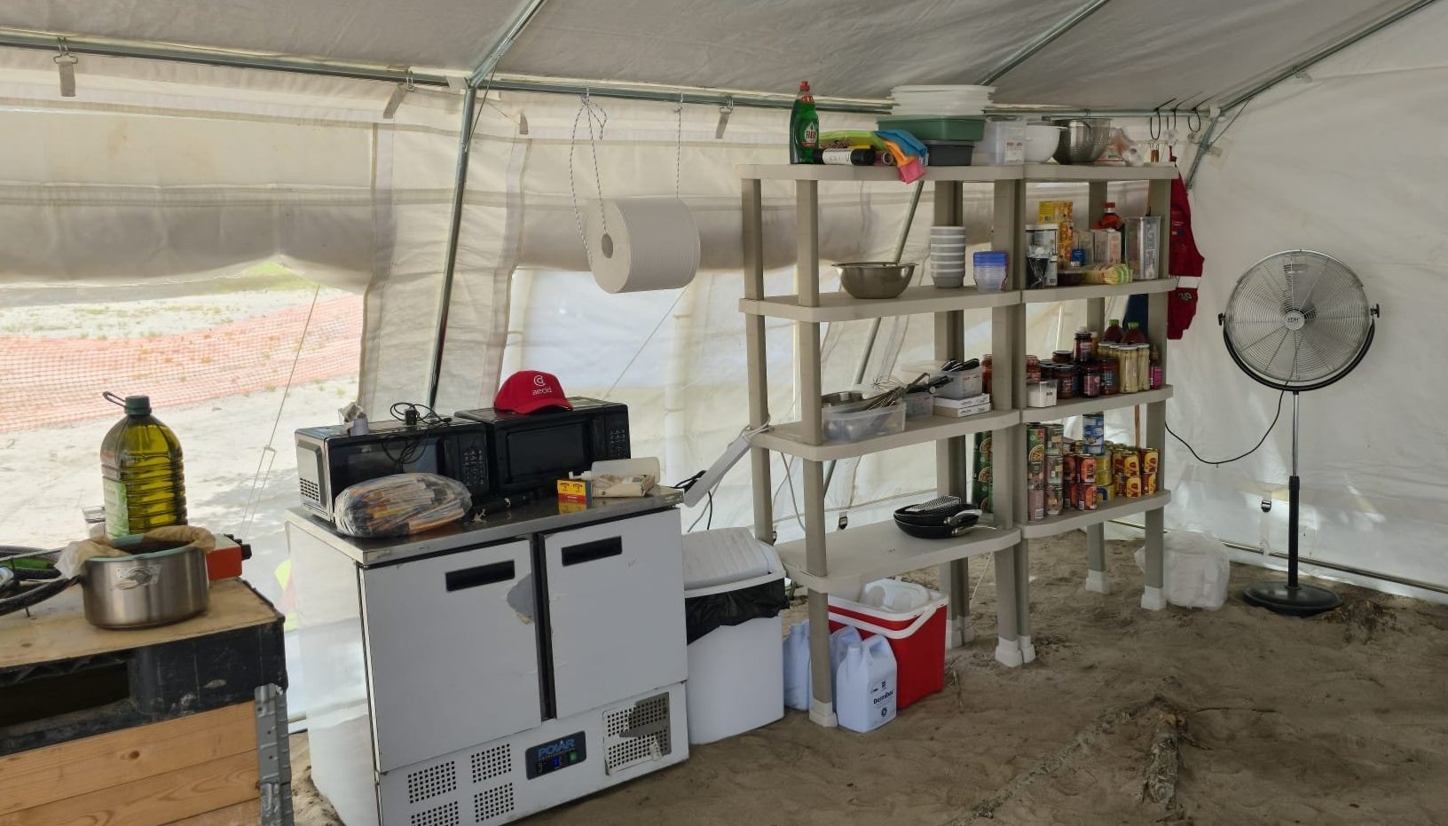 Cocina del AquaSTART en Mozambique