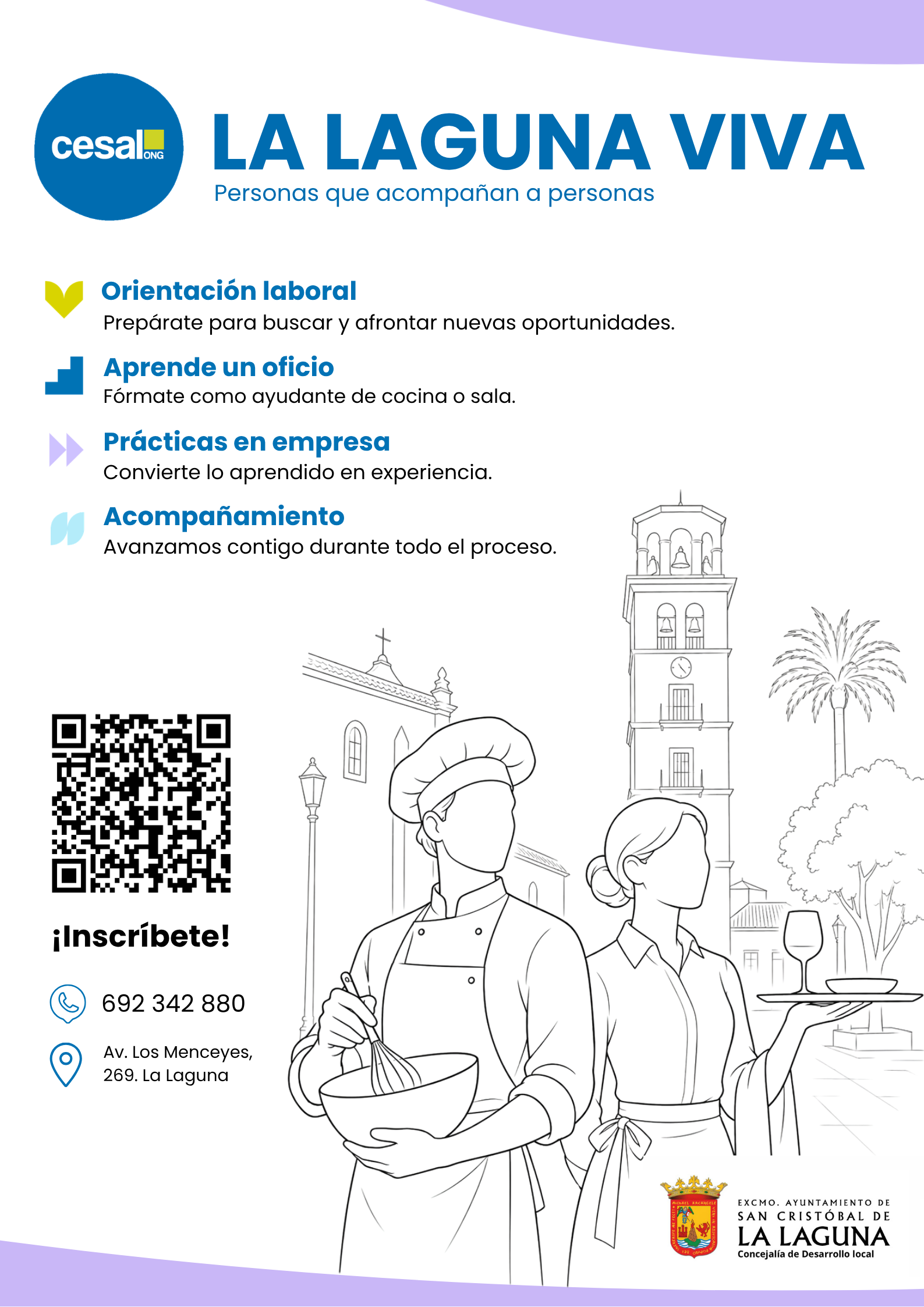 La Laguna Viva acompa�a a personas desempleadas en su preparaci�n para trabajar en hosteler�a.