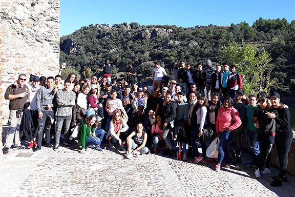 Excursin de los alumnos de CESAL en Buitrago de Lozoya