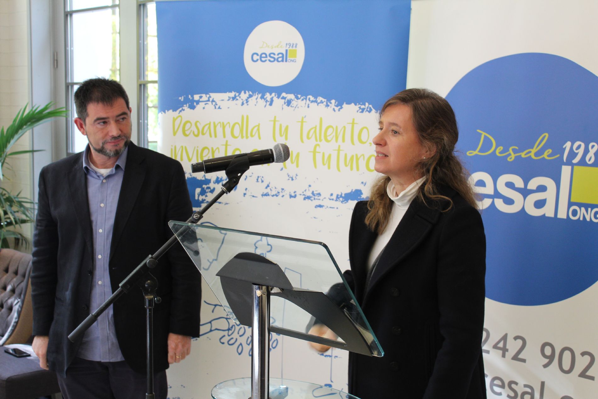 Ral Jimnez (Director rea formacin) y Aurora de Castro (abogada)