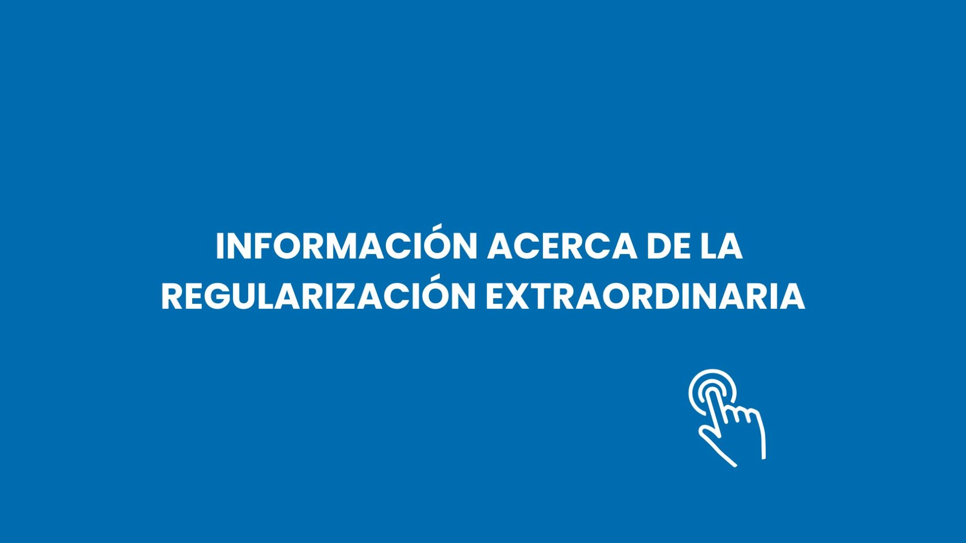 INFORMACI�N REGULARIZACI�N