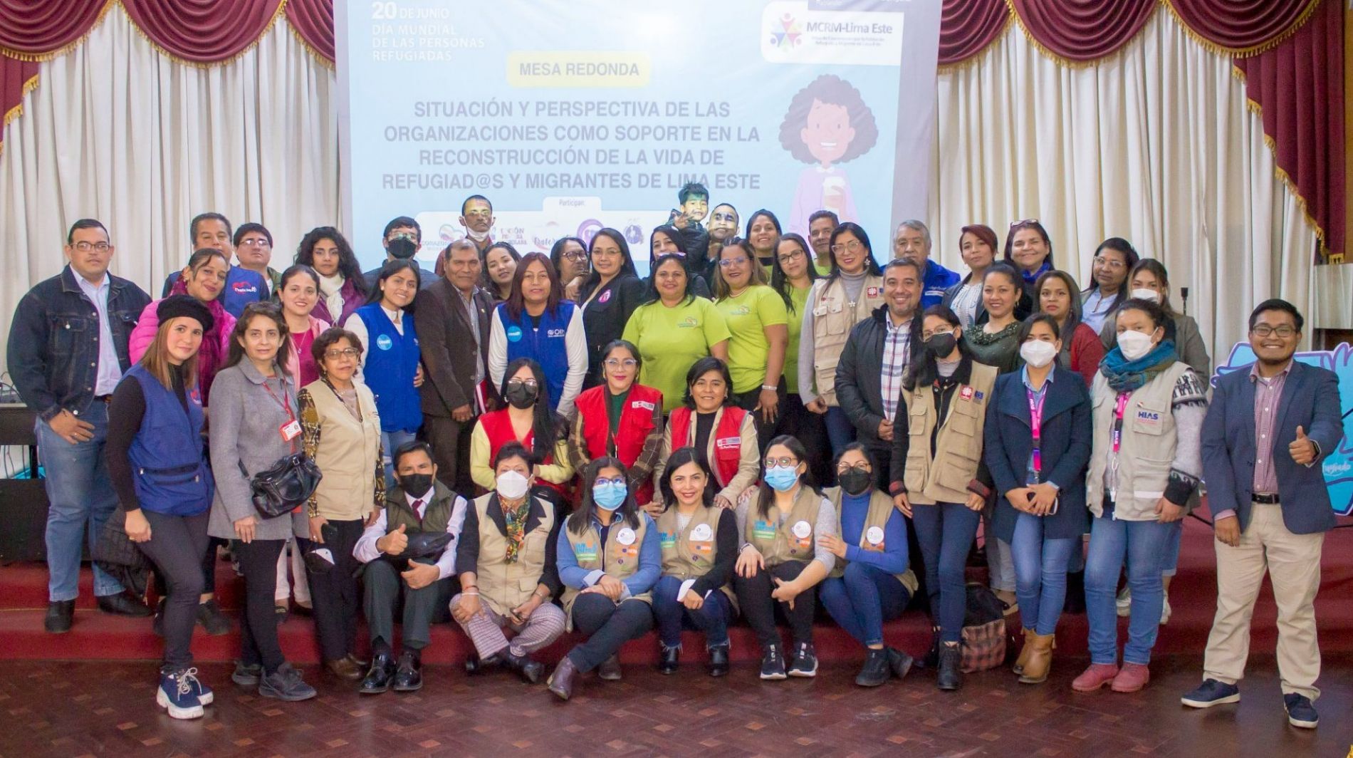 Cierre de Mesa Redonda, actividad por el Da Mundial del Refugiado 2022.