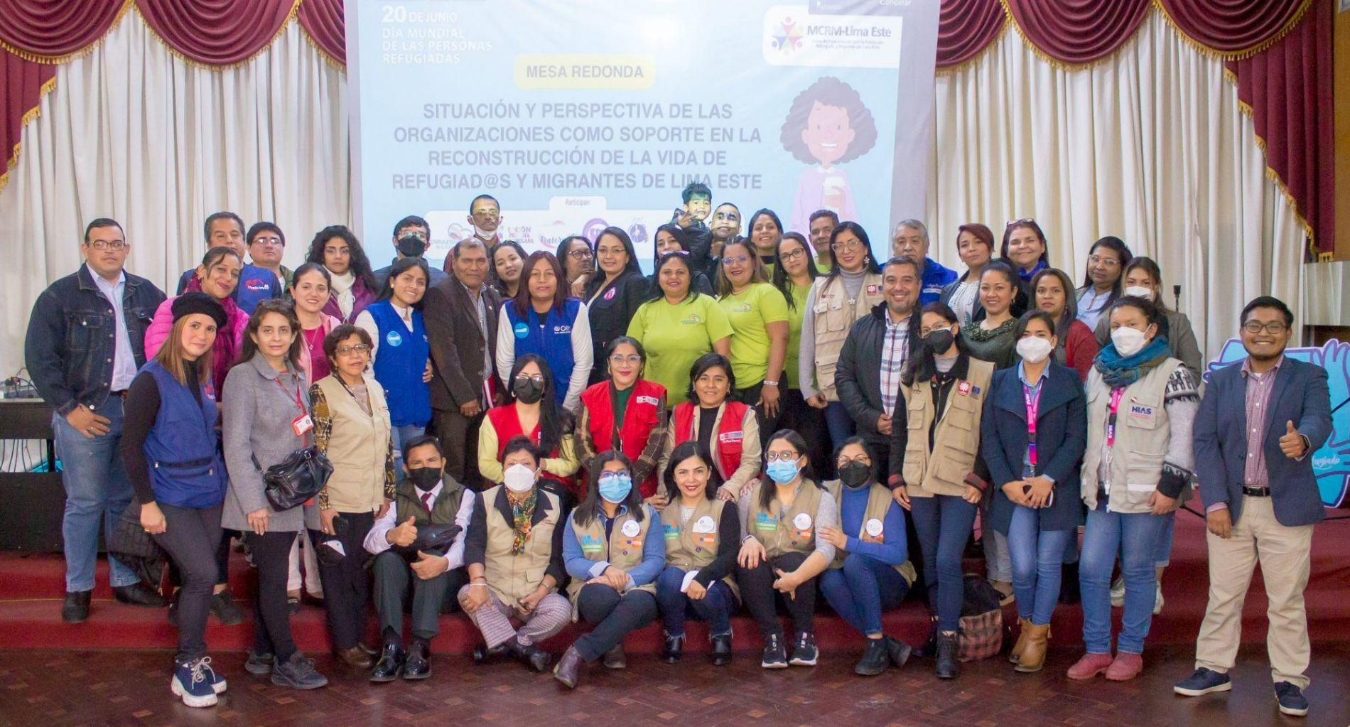 Clausura por evento del Da Mundial del Refugiado 2022.