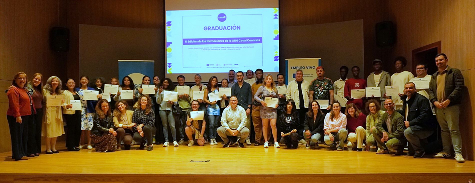 III Graduaci�n de los cursos de Empleo Vivo en Canarias