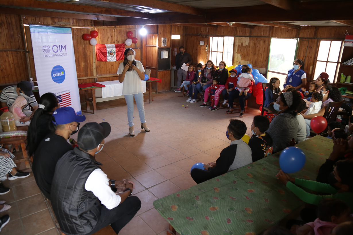 Taller de nutricin en Pisco, Ica, el 15 de julio de 2022.