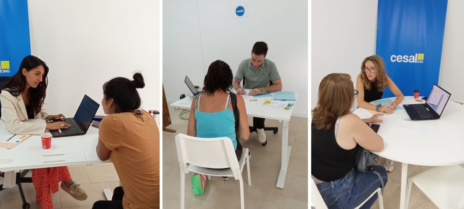 Atenciones en la oficina de Cesal en Catarroja