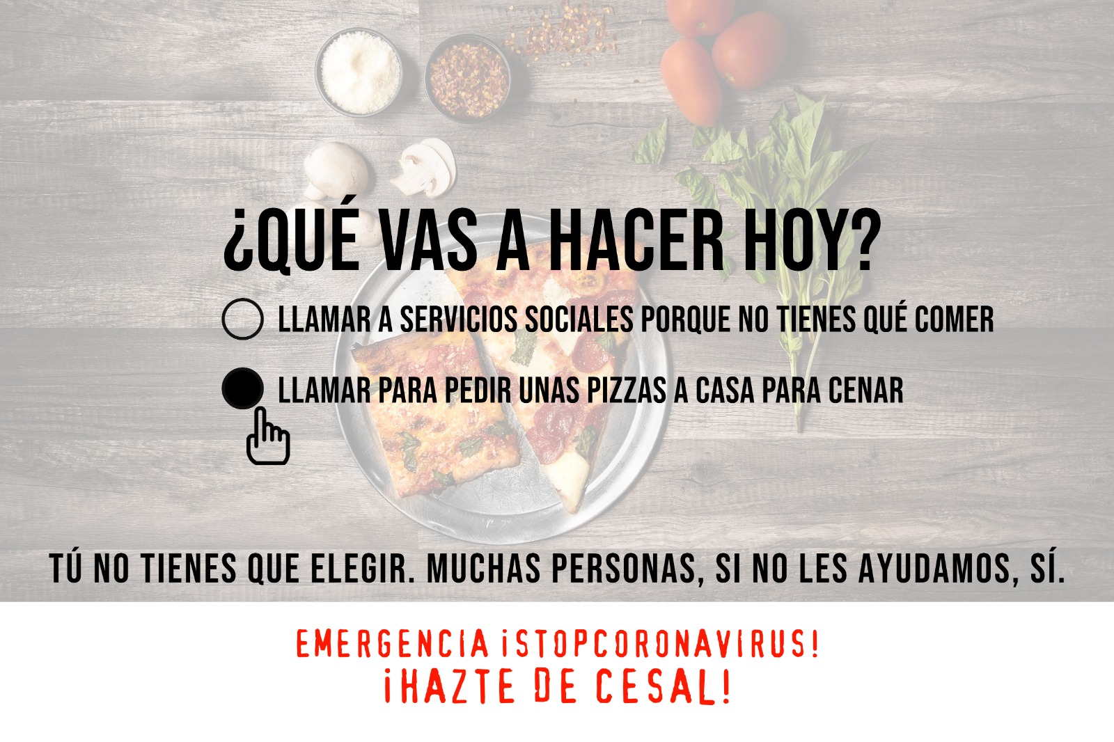 coronavirus; emergencia; salud; CESAL; dona; voluntariado