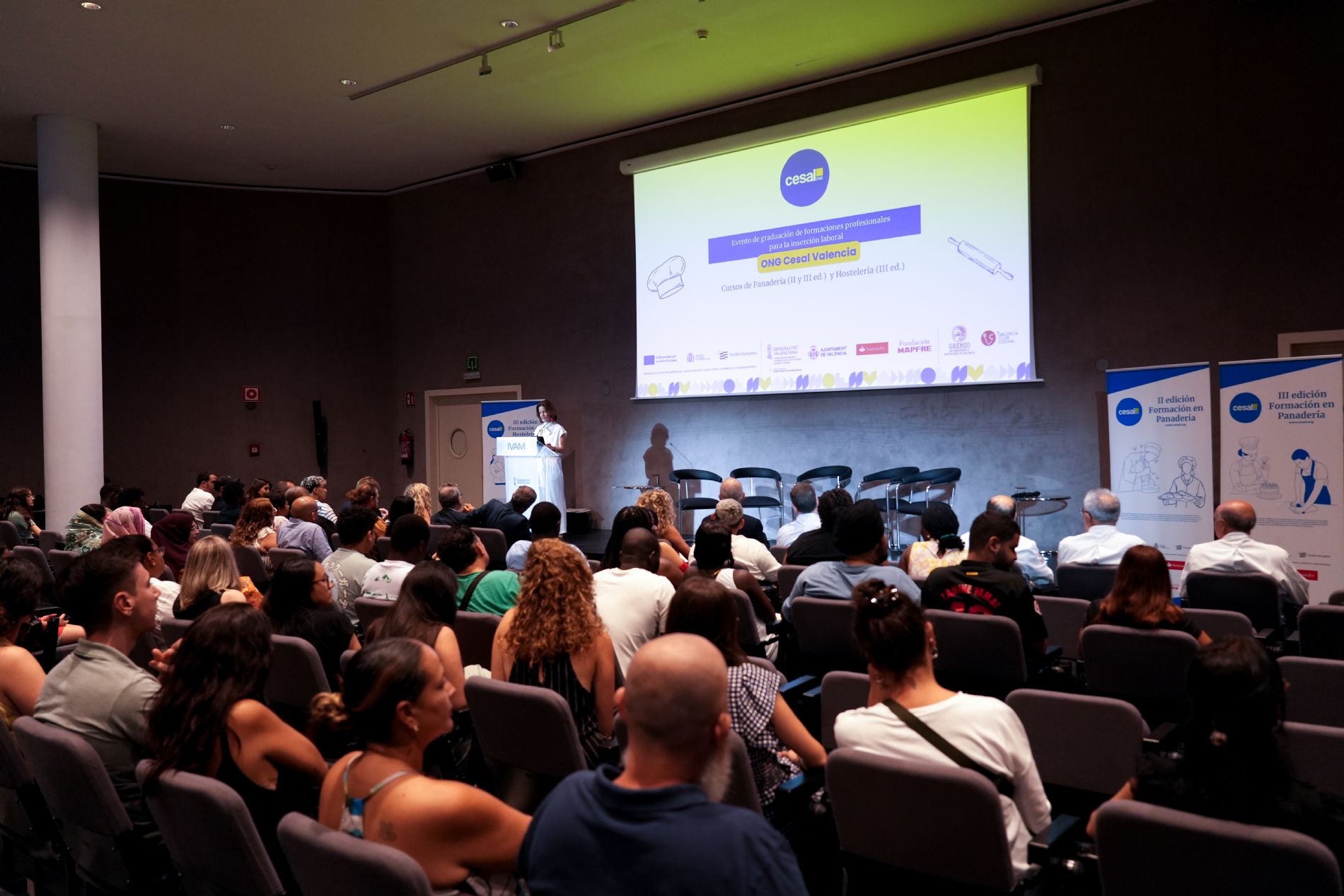 fotografa del auditorio durante el evento