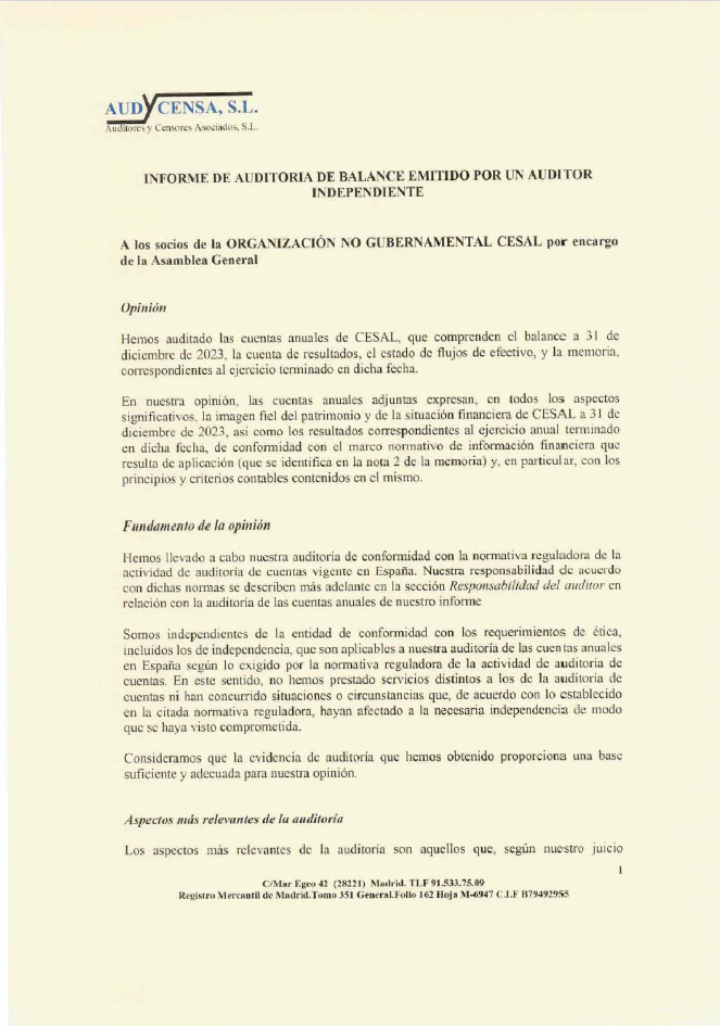 auditora 2023 Cesal
